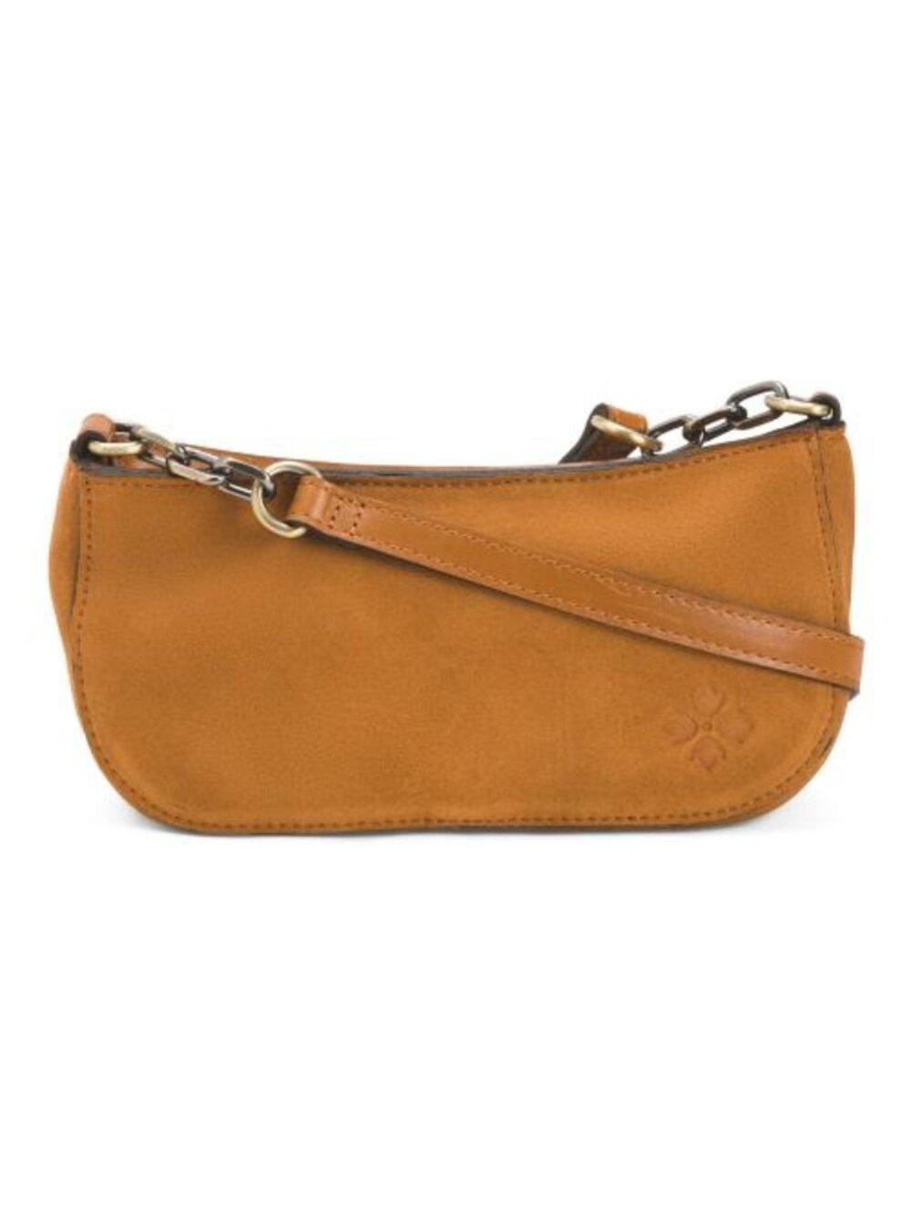 PATRICIA NASH Suede Sally Baguette Shoulder Bag